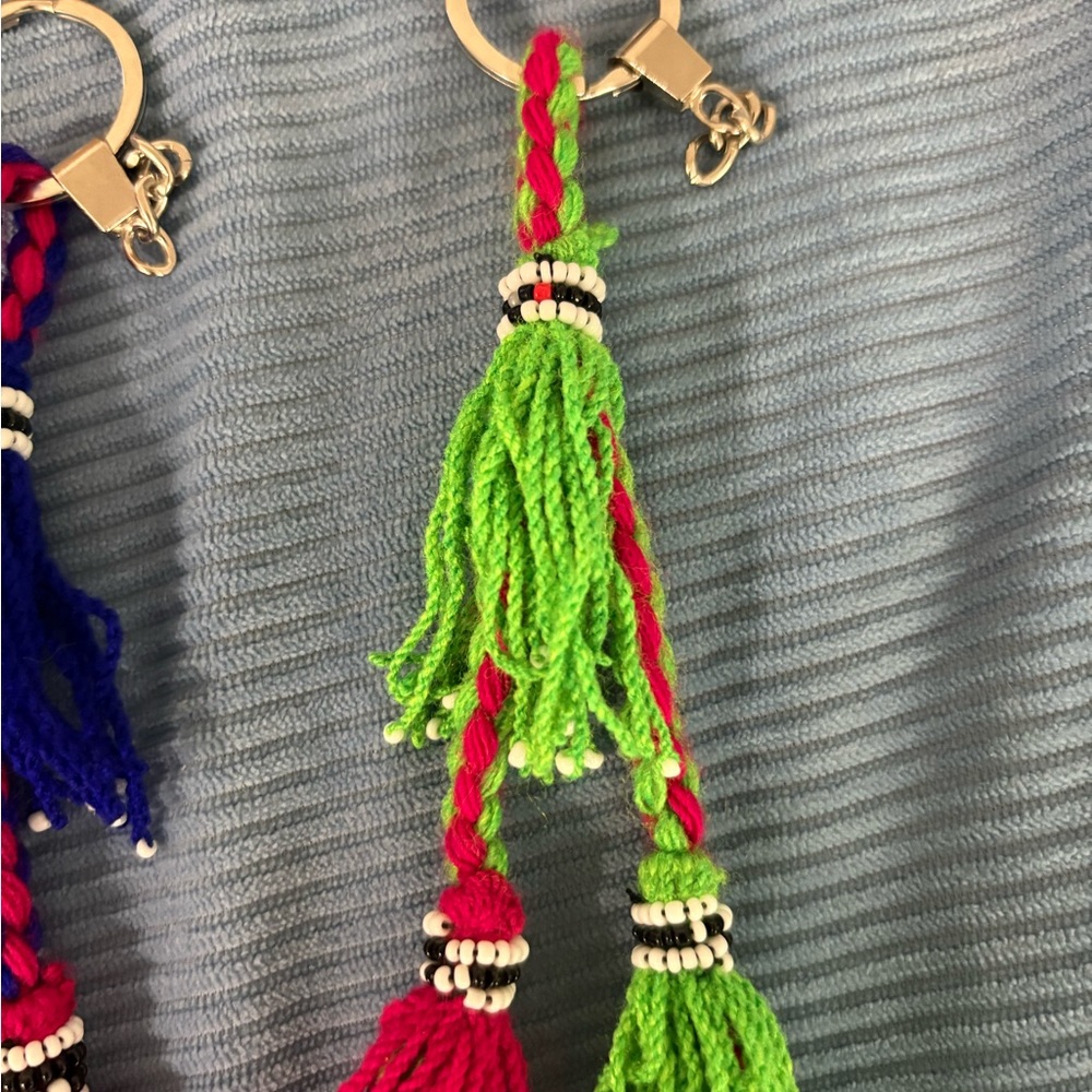 Colorful Tassel Keychain - Multicolor Decorative Accessory - Picture 4 of 4